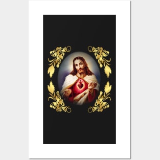 Sacred Heart of Jesus Catholic Detente Sagrado Corazon de Jesus Posters and Art